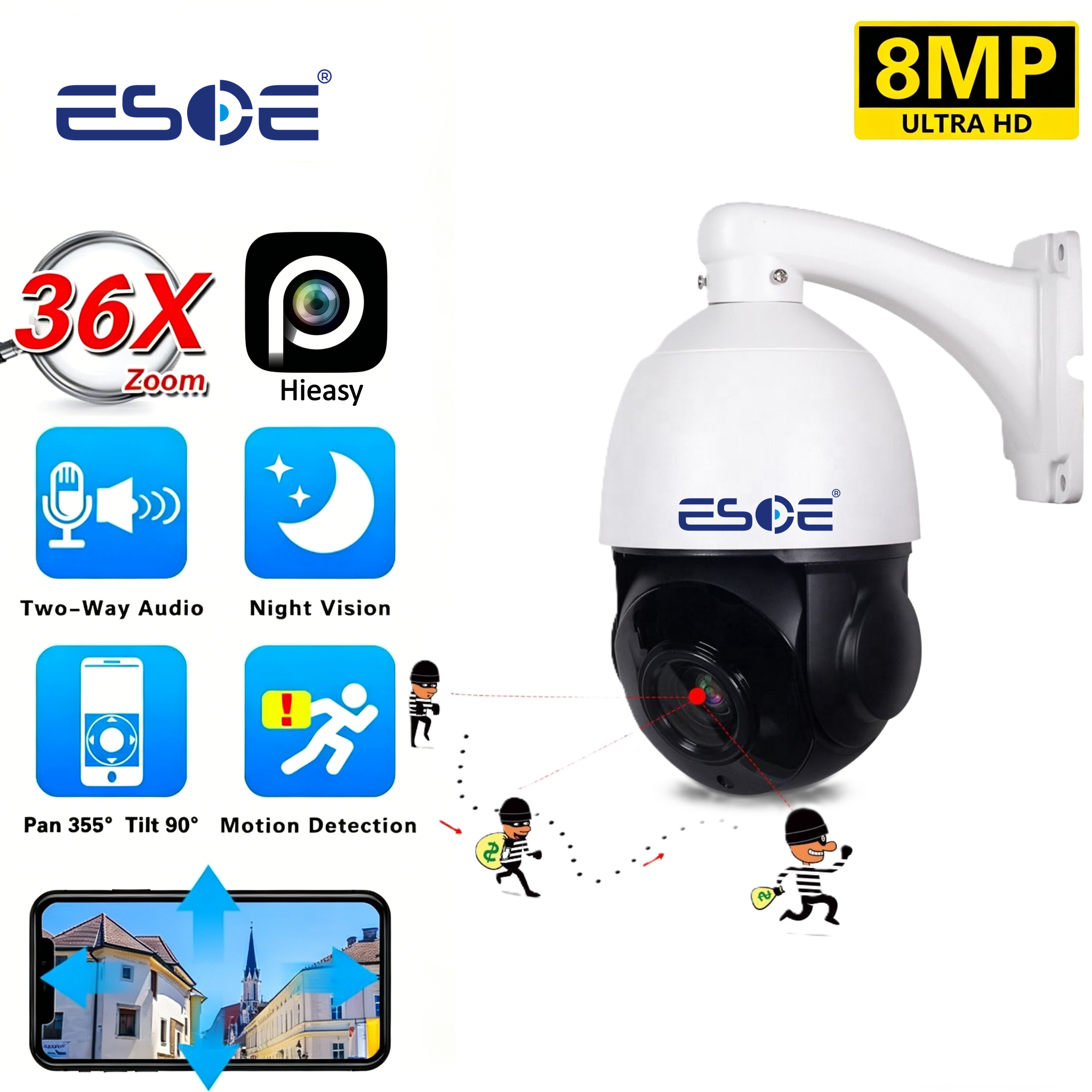 PTZ Security Camera
