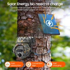 HD 6MP 12X Zoom HD 4G Waterproof Camera 3K Camouflage Panoramic Outdoor Security CCTV System Solar IP Camera