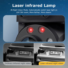 ESOE Outdoor 6MP Big 36X Zoom Lens Dual 10W 4G SIM Card Built in 20000mAh Solar Camera Network Solar Battery PTZ Cameras