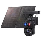 20W Solar Panel 20X Zoom Dual Lens HD 6MP 4G Solar Camera 3K Outdoor Ptz Camera Dome Security CCTV Solar IP Camera