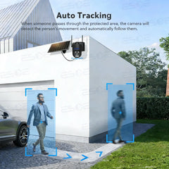 China Wholesale Hieasy App 4G Wireless AOV 8W Solar Security Surveillance Camera System HD Outdoor Night Vision AI Motion