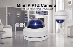 دوربین مداربسته 2.5 اینچی Full HD 5 مگاپیکسل ONVIF با زوم اپتیکال خودکار 4X، ضد آب IP66، مینی p2p، POE، اسپید دام، با دید در شب مادون قرمز