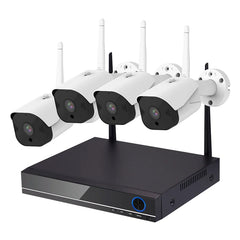 H.265 1080p 4 channel 8ch Bullet Cameras 4CH NVR Kit CCTV Surveillance 2mp 3mp Security Camera System