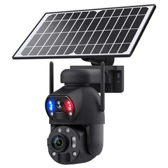 ESOE 4G Wifi 36X Zoom IP66 Waterproof Security Dual View Solar Battery PTZ Full Color Night Vision CCTV Camera