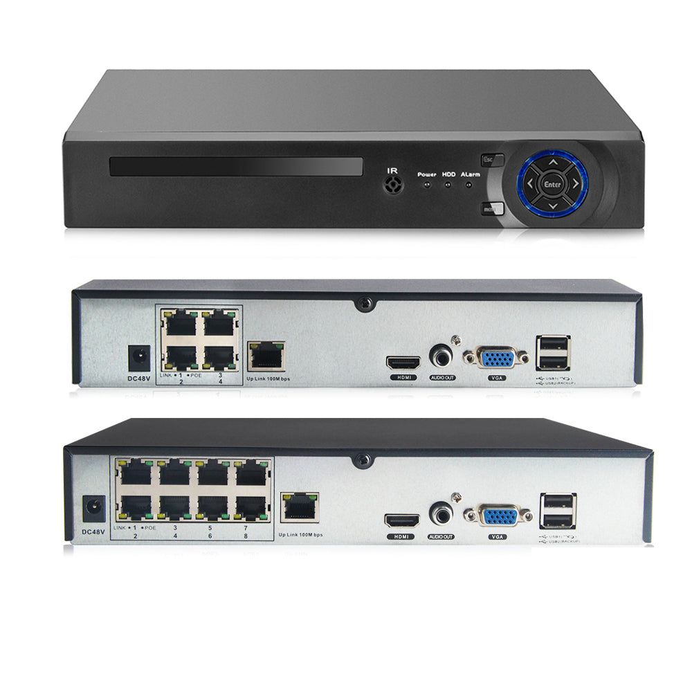 ESOE 5MP 8CH AHD DVR Recorder with AI features