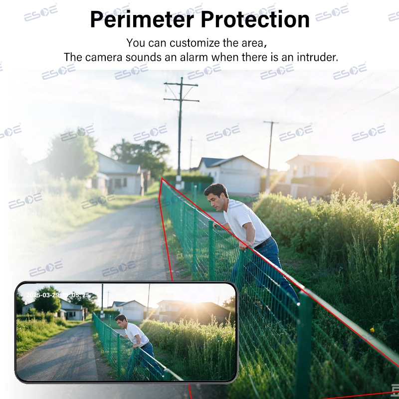 4K PoE NVR perimeter protection and boundary monitoring features