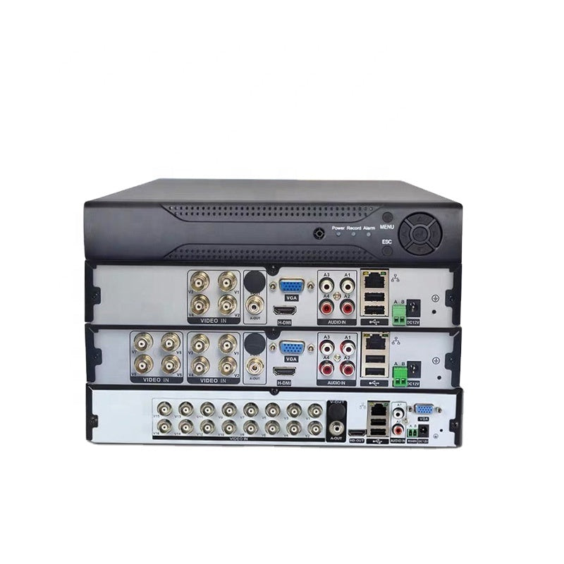 4CH NVR compact design front and rear view