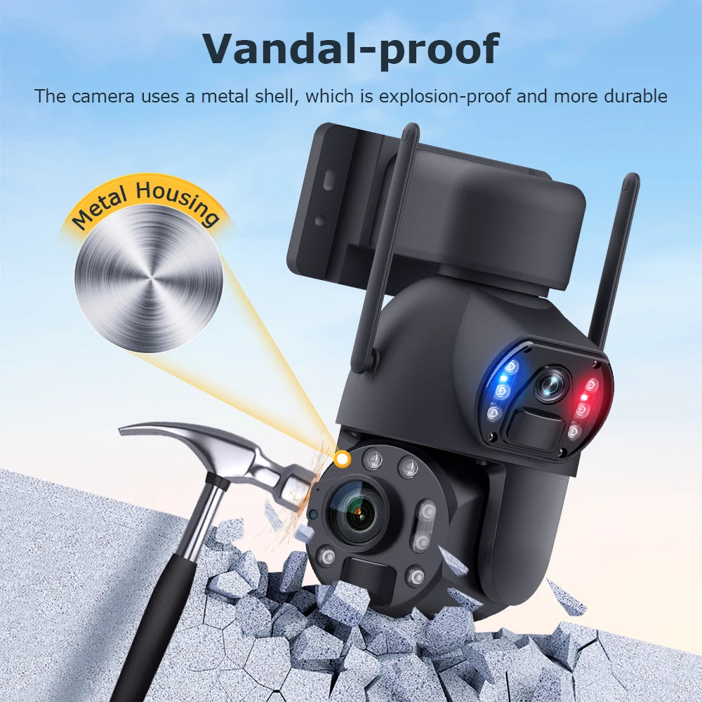 ESOE Outdoor 6MP Big 36X Zoom Lens Dual 10W 4G SIM Card Built in 20000mAh Solar Camera Network Solar Battery PTZ Cameras