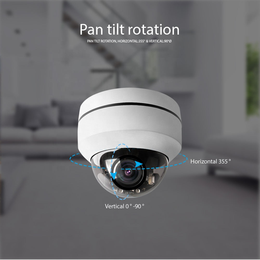 HD 1080P 2MP Wireless PTZ IP Camera CCTV Onvif 2.5 Inch mini  Dome Outdoor smart home Security Cameras WiFi 4X Zoom P2P